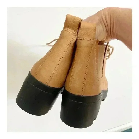 NEW Eileen Fisher Shearling Tumbled Leather Hiker Boot size 8 - Picture 6 of 11